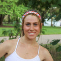 Petite | Halloween | Give Em Pumpkin to Talk About | White, Multi | 1 Inch Sweaty Bands Non Slip Headband