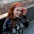 Petite | Holiday | Santa Baby | Red | 1 Inch Sweaty Bands Non Slip Headband