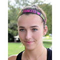 Petite | Keep Calm and Run Like A Princess | Black, Pink | 1 Inch Sweaty Bands Non Slip Headband