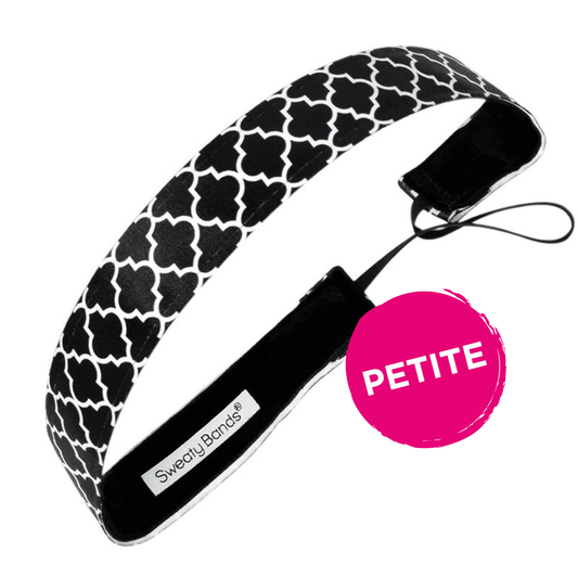 Petite Moroccan My World Black Sweaty Bands Non Slip Headband