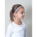 Petite | Rock Solid | White | 3/8 Inch Sweaty Bands Non Slip Headband