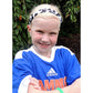 Petite | Soccer Star | Black, White | 1 Inch Sweaty Bands Non Slip Headband