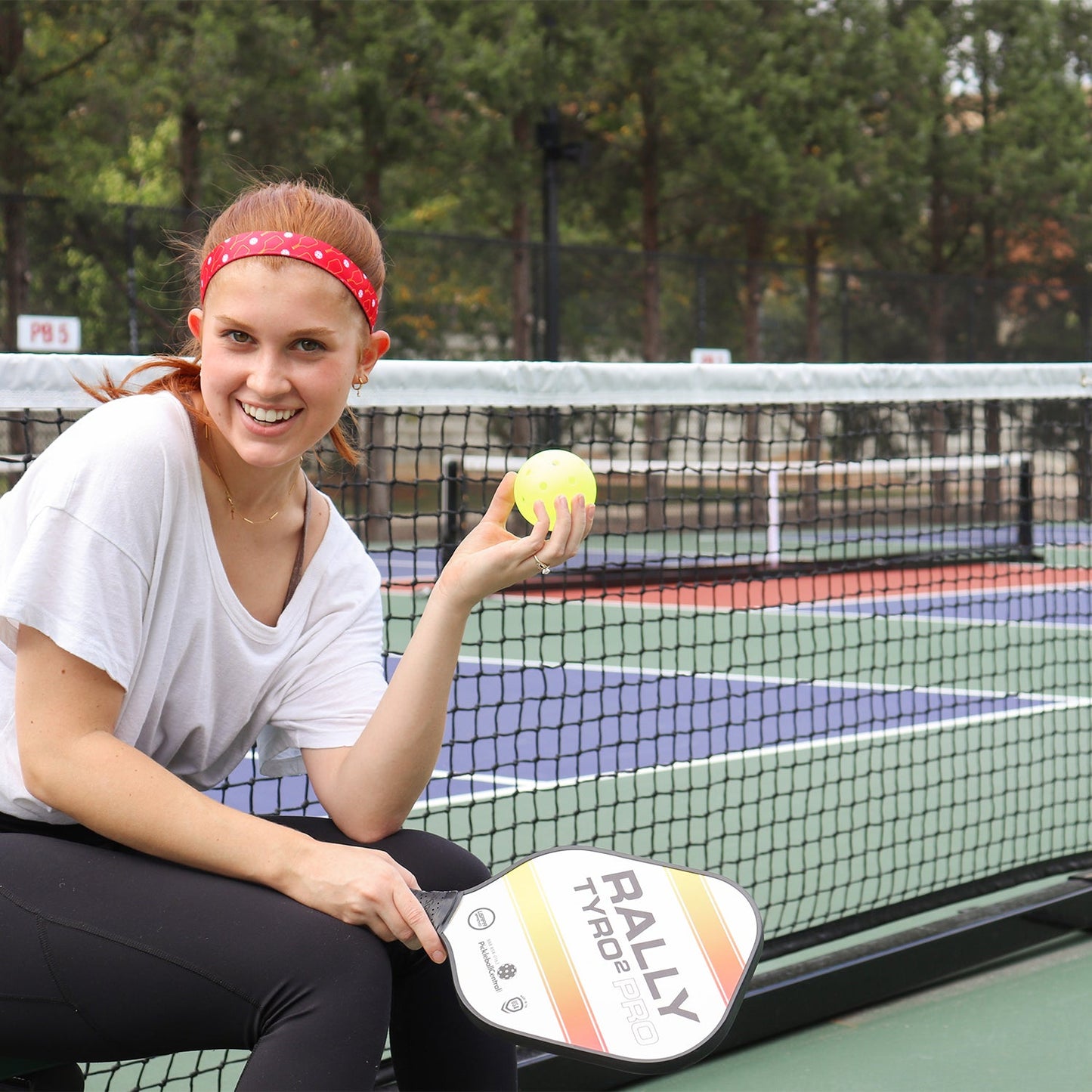 Pickleball | Pickleball is My Racket | Red, Orange | 1 Inch Sweaty Bands Non Slip Headband