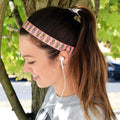Pineapple Bottom Jeans | Peach | 1 Inch Sweaty Bands Non Slip Headband