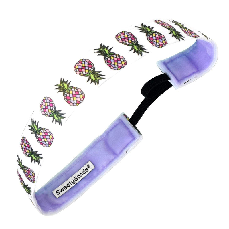 Pineapple Bottom Jeans | White | 1 Inch Sweaty Bands Non Slip Headband