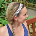 Pineapple Bottom Jeans | White | 1 Inch Sweaty Bands Non Slip Headband