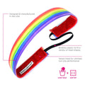 Rainbow | Multi | 1 Inch Sweaty Bands Non Slip Headband