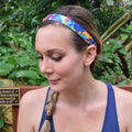 Rainbow Swirl | Multi | 1 Inch Sweaty Bands Non Slip Headband