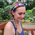 Rainbow Swirl | Multi | 1 Inch Sweaty Bands Non Slip Headband