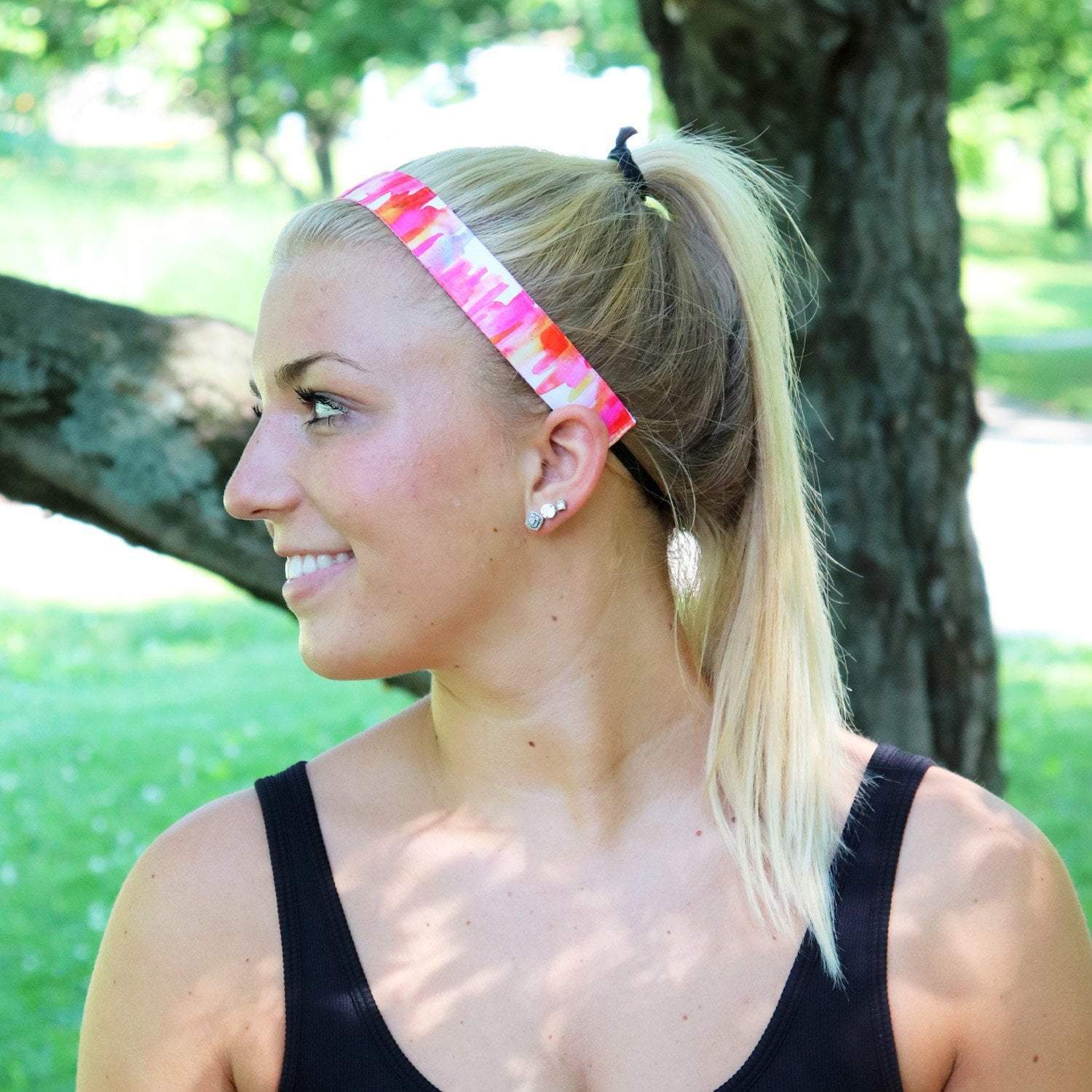 Respect the Drip | Pink, Orange, Yellow | 1 Inch Sweaty Bands Non Slip Headband