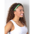 Rock Solid | Neon Green | 3/8 Inch Sweaty Bands Non Slip Headband