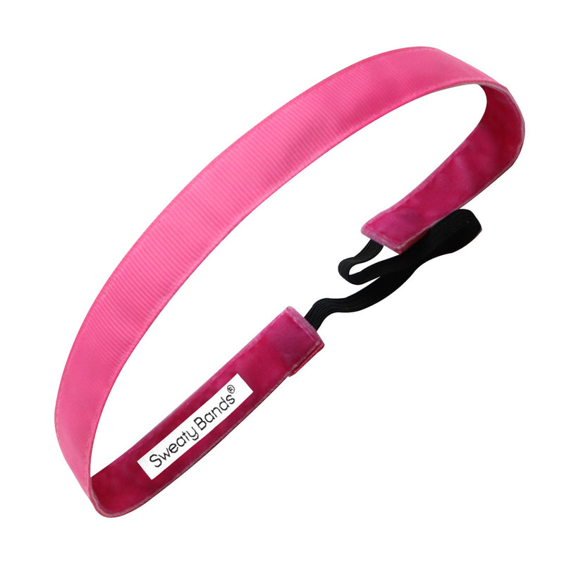 Rock Solid | Pink | 5/8 Inch Sweaty Bands Non Slip Headband