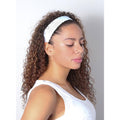 Rock Solid | White | 1.5 Inch Sweaty Bands Non Slip Headband