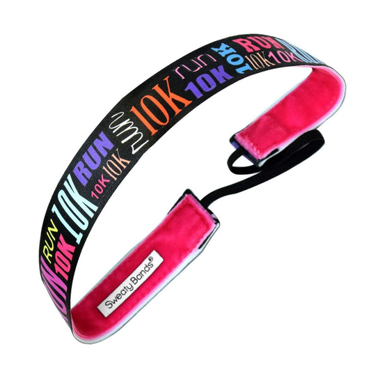 Run 10K | Multi | 1 Inch Sweaty Bands Non Slip Headband