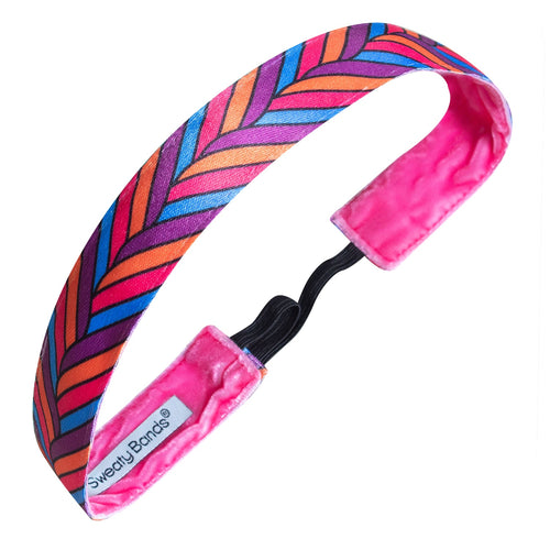 Sick and Twisted | Purple, Blue, Orange | 1 Inch Sweaty Bands Non Slip Headband