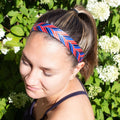 Sick and Twisted | Red, Blue | 1 Inch Sweaty Bands Non Slip Headband