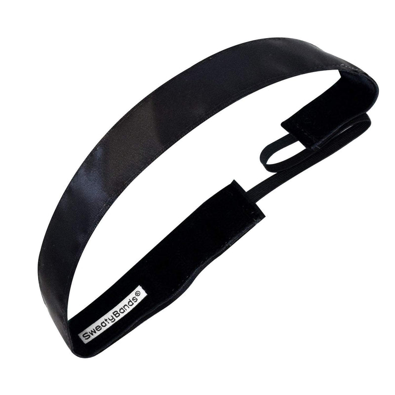 Simply Satin | Black | 1 Inch Sweaty Bands