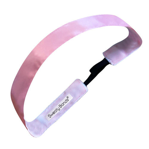 Simply Satin | Light Pink | 1 Inch Sweaty Bands Non Slip Headband