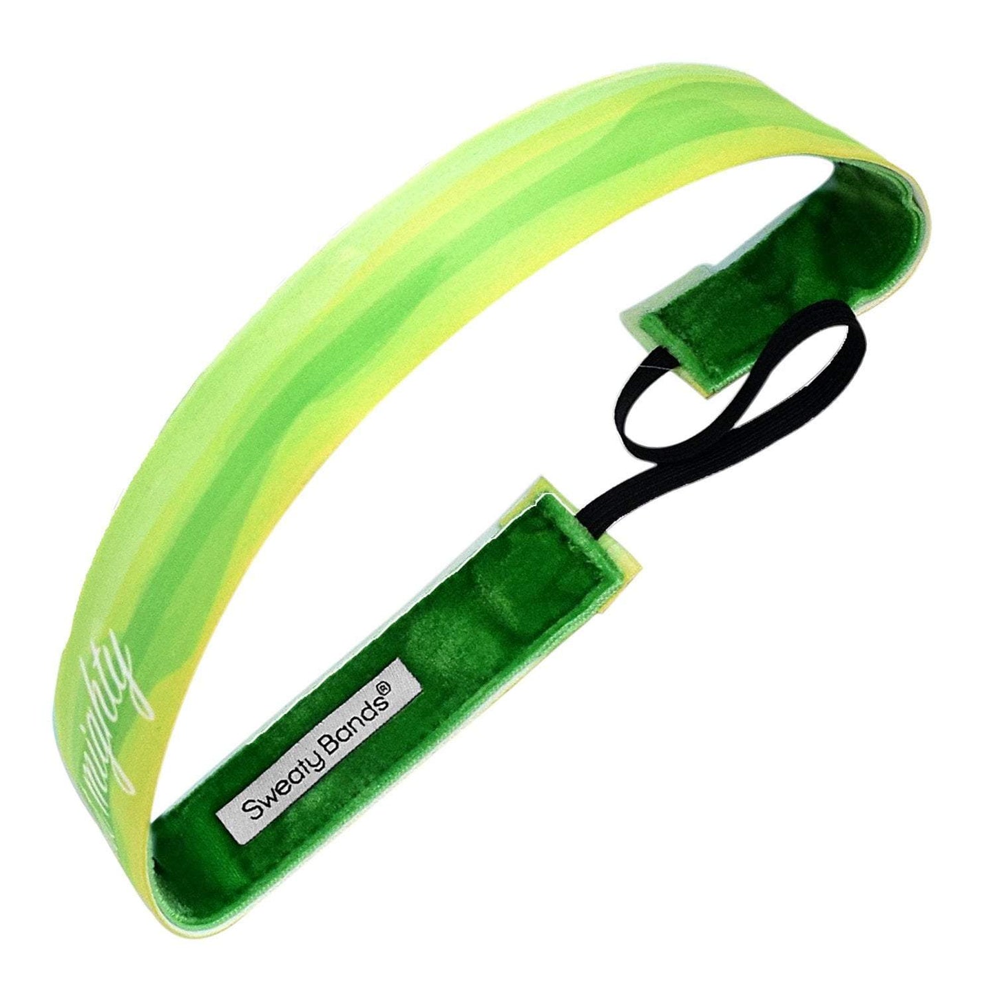 Small but Mighty | Green | 1 Inch Sweaty Bands Non Slip Headband