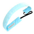 Smooth as Velvet | Light Blue | 1 Inch Sweaty Bands Non Slip Headband