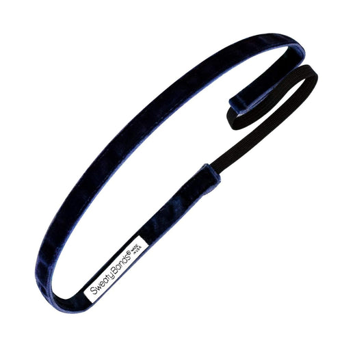 Smooth As Velvet | Midnight Navy | 3/8 Inch Sweaty Bands