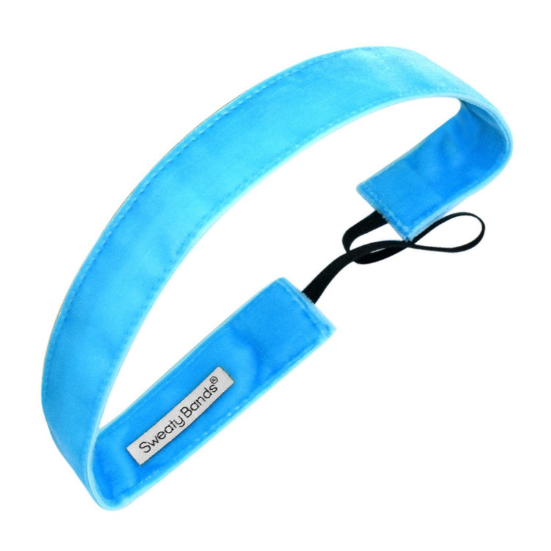 Smooth as Velvet | Turquoise | 1 Inch Sweaty Bands Non Slip Headband