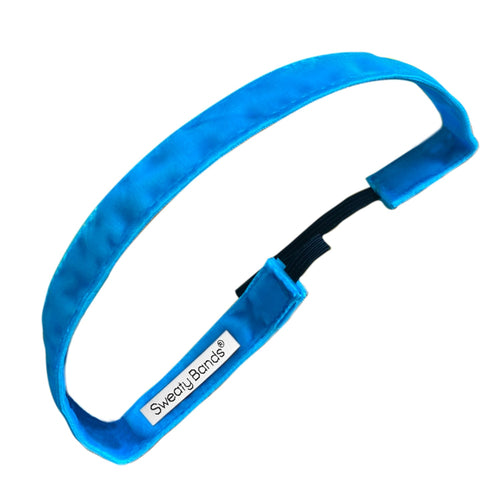 Smooth as Velvet | Turquoise | 5/8 Inch Sweaty Bands Non Slip Headband