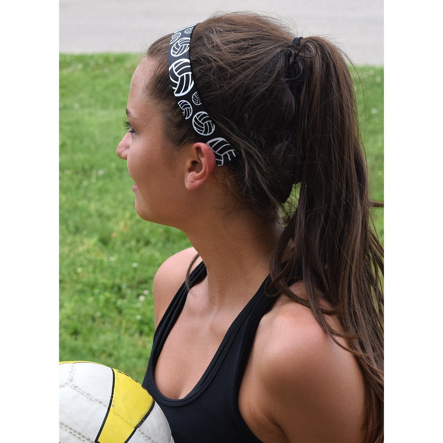 Sports | You've Been Served | Black, White | 1 Inch Sweaty Bands Non Slip Headband