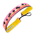 Sunset Palms | Pink, Orange | 1 Inch Sweaty Bands Non Slip Headband