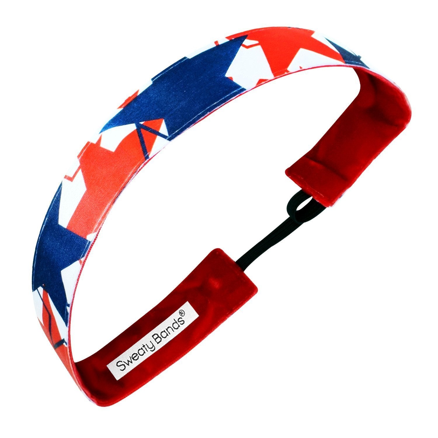 Superstar | Red, White, Blue | 1 Inch Sweaty Bands Non Slip Headband