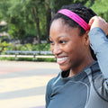 Sweaty AF | Pink, Black | 1 Inch Sweaty Bands Non Slip Headband