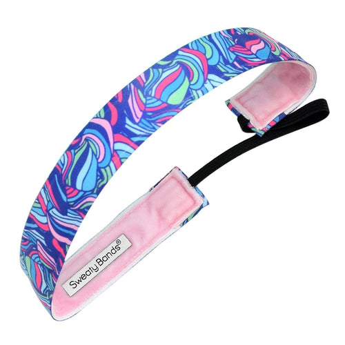 Taffy | Purple, Multi | 1 Inch Sweaty Bands Non Slip Headband