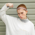 Thanksgiving | Gobble Gobble | Brown | 1 Inch Sweaty Bands Non Slip Headband