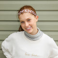 Thanksgiving | Gobble Gobble | Brown | 1 Inch Sweaty Bands Non Slip Headband