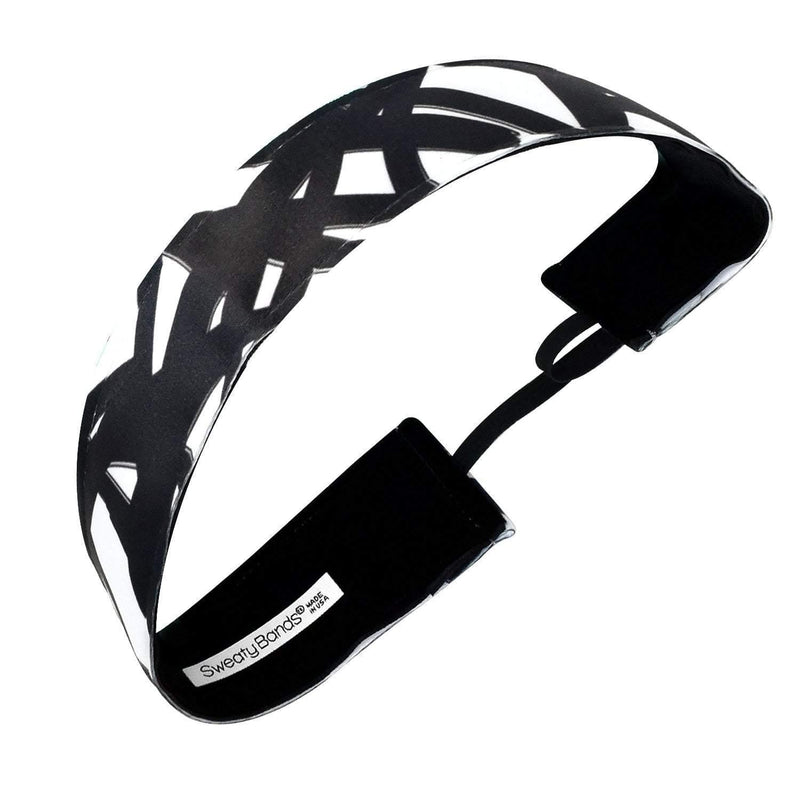 Turbulence | Black | 1.5 Inch Sweaty Bands Non Slip Headband