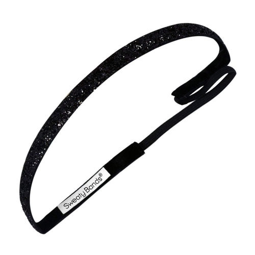 Viva Diva | Black | 3/8 Inch Sweaty Bands Non Slip Headband