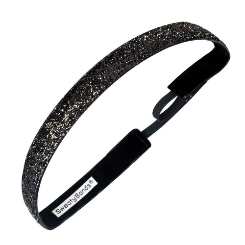 Viva Diva | Black | 5/8 Inch Sweaty Bands Non Slip Headband