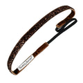 Viva Diva | Brown | 3/8 Inch Sweaty Bands Non Slip Headband