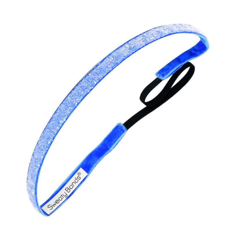 Viva Diva | Capri Blue | 3/8 Inch Sweaty Bands Non Slip Headband