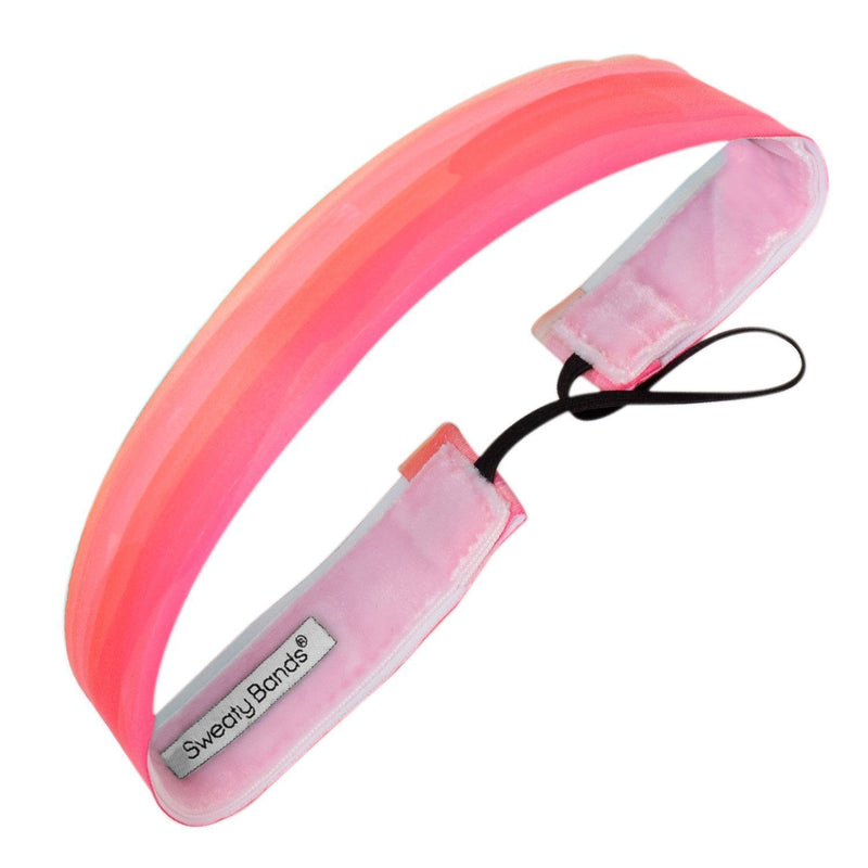 Watercolors | Pink | 1 Inch Sweaty Bands Non Slip Headband