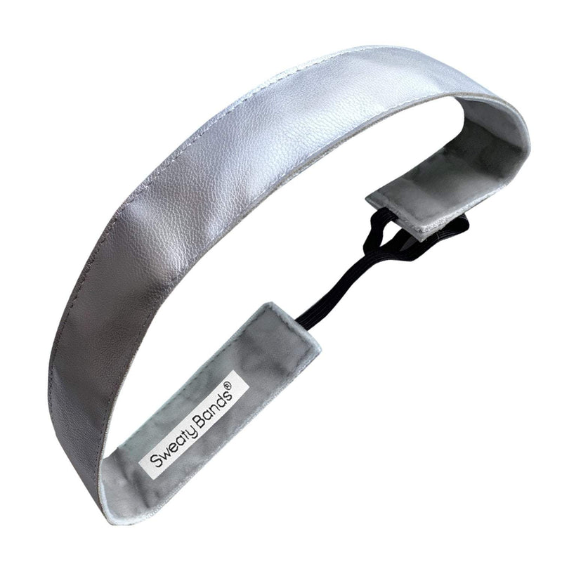 Whip Me Into Shape | Silver | 1 Inch Sweaty Bands Non Slip Headband