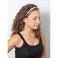 Your Highness | White, Gold | 3/8 Inch Sweaty Bands Non Slip Headband